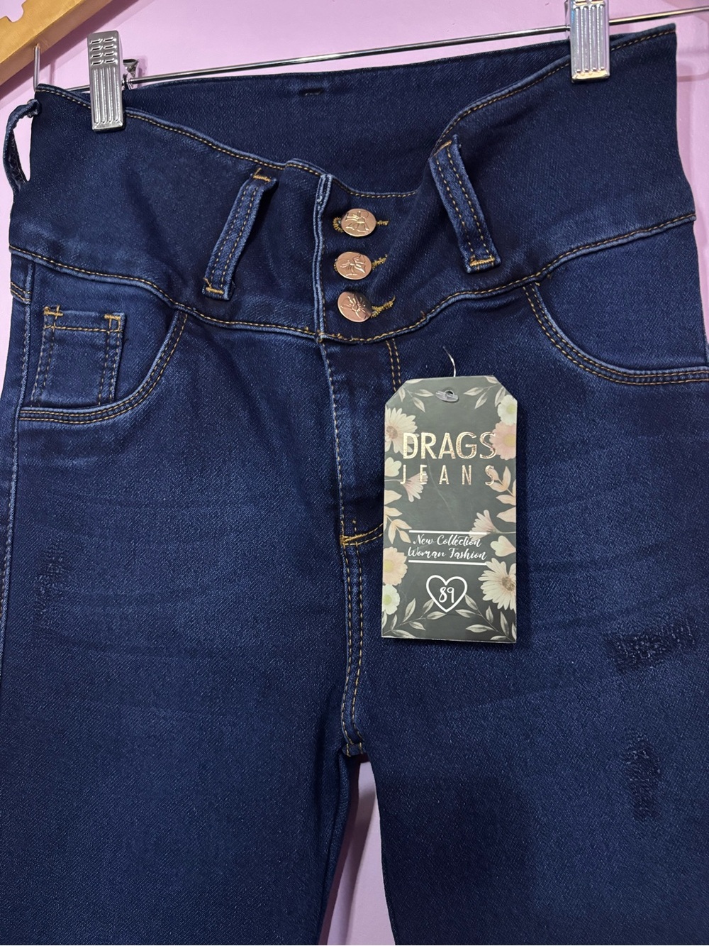 Colombian jeans with effect push up